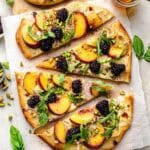 Peach Brie Flatbread Recipe