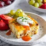 Crustless Bacon, Mushroom, and Cheese Quiche Bake Recipe