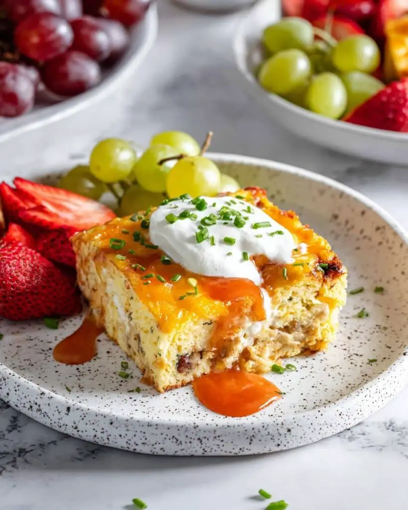 Crustless Bacon, Mushroom, and Cheese Quiche Bake Recipe
