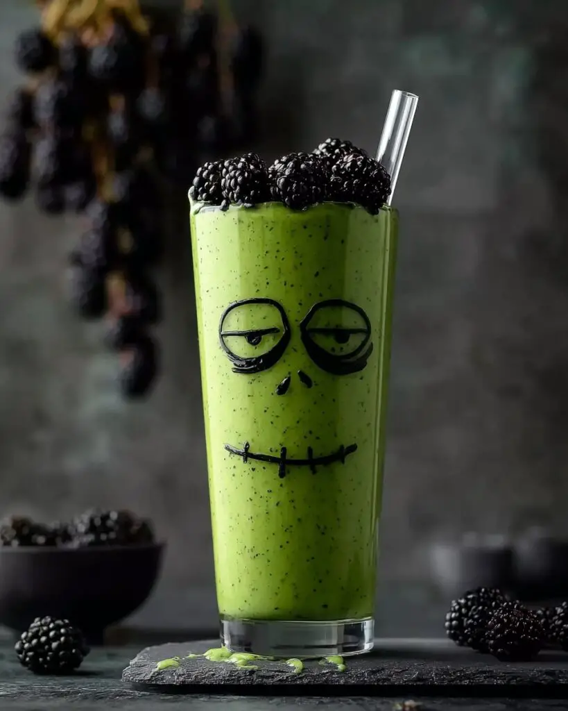 Halloween Green Frankenstein Smoothie Recipe