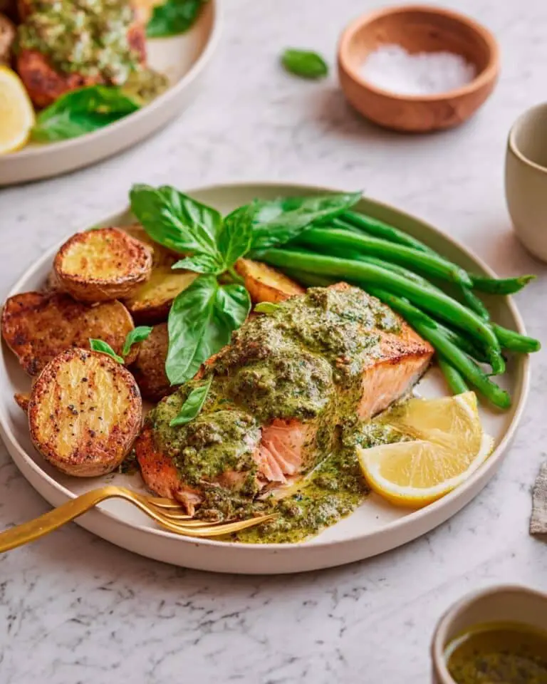 Pesto Butter Salmon Recipe