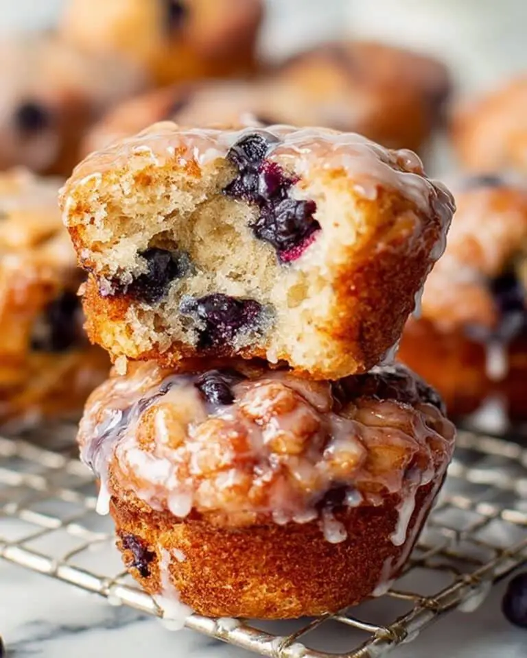 Blueberry Fritters with Vanilla Glaze Recipe