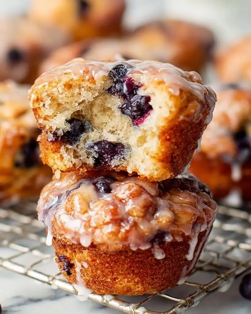 Blueberry Fritters with Vanilla Glaze Recipe