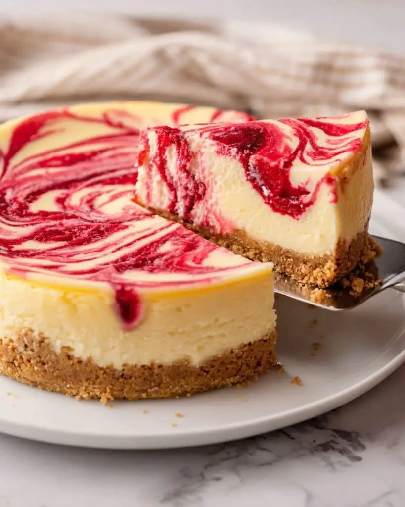 Strawberry Swirl Cheesecake Recipe