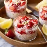 Strawberry Lemon Overnight Oats Recipe