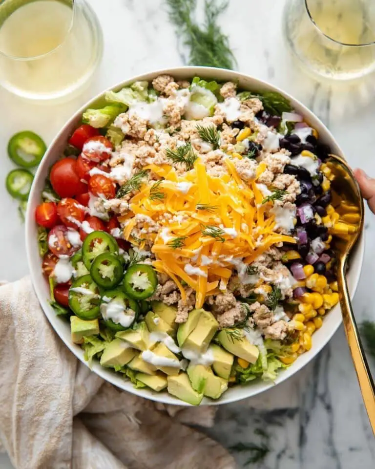 Buffalo Ranch Turkey Crispy Rice Salad Recipe