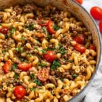 Creamy Ground Beef and Macaroni Skillet Recipe