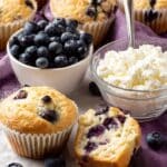 Blueberry Cottage Cheese Muffins (Gluten-Free) Recipe
