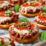 Open Faced Pizza Burgers Recipe