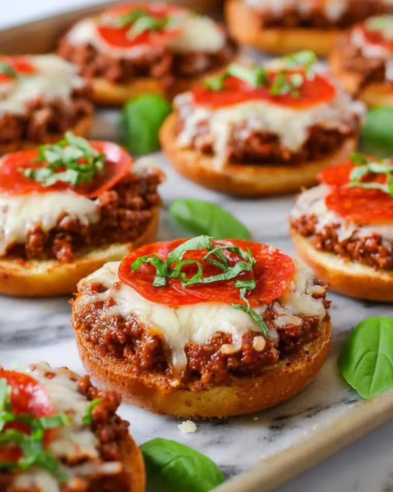 Open Faced Pizza Burgers Recipe