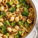 Creamy Italian Sausage and Broccoli Orecchiette Pasta Recipe