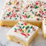 Christmas Sugar Cookie Bars Recipe