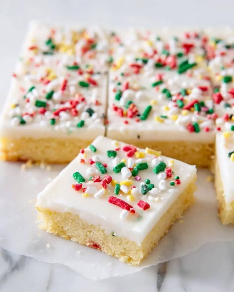 Christmas Sugar Cookie Bars Recipe