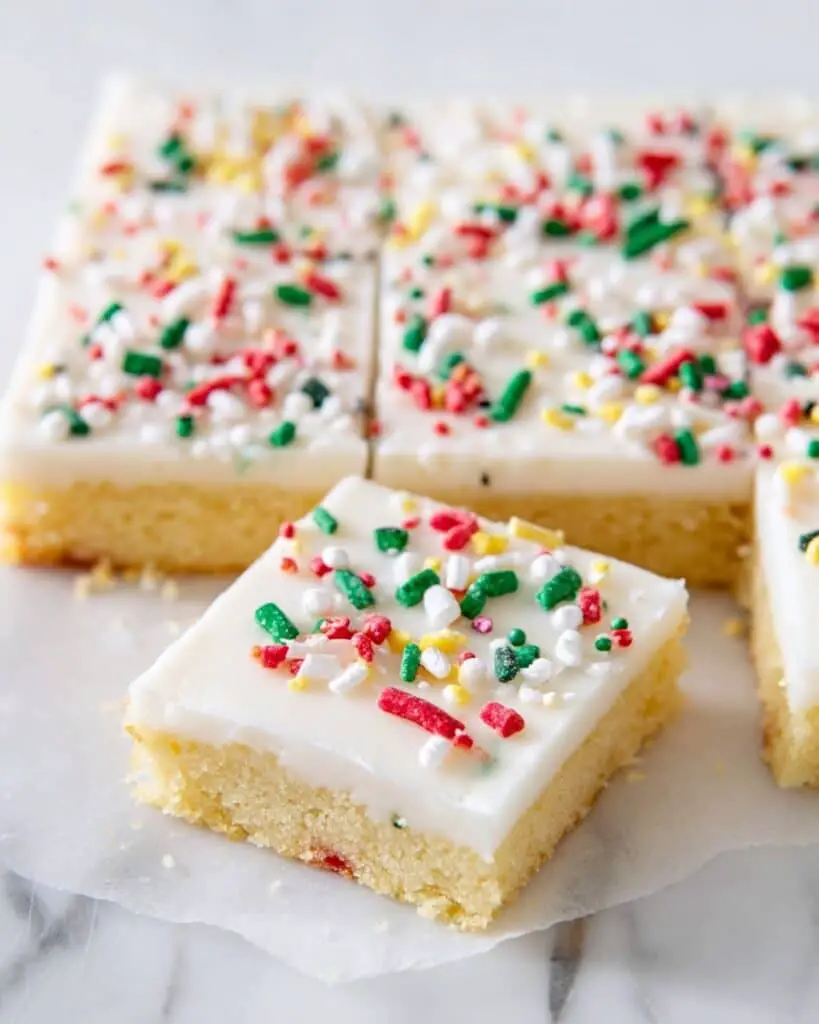 Christmas Sugar Cookie Bars Recipe