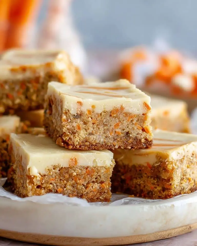 Carrot Cake Blondies with Cream Cheese Swirl Recipe