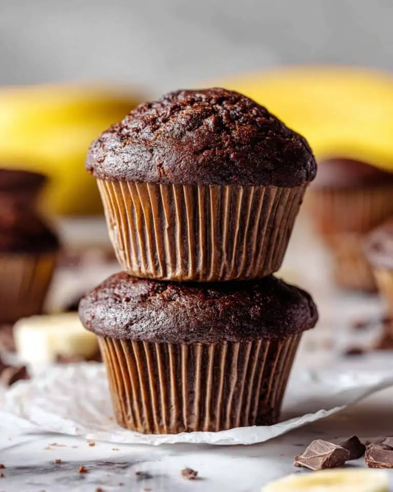 Double Chocolate Banana Muffins Recipe