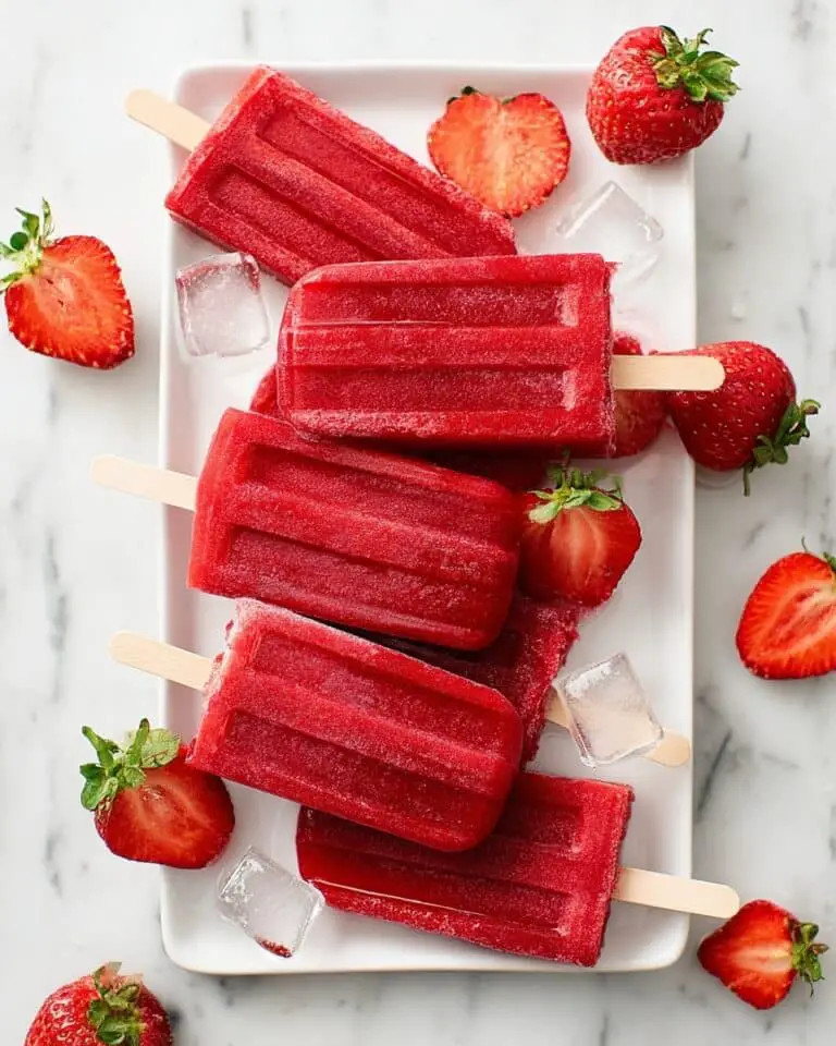 Strawberry Balsamic Ice Pops Recipe