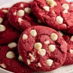Red Velvet Cake Mix Cookies with White Chocolate Chips Recipe