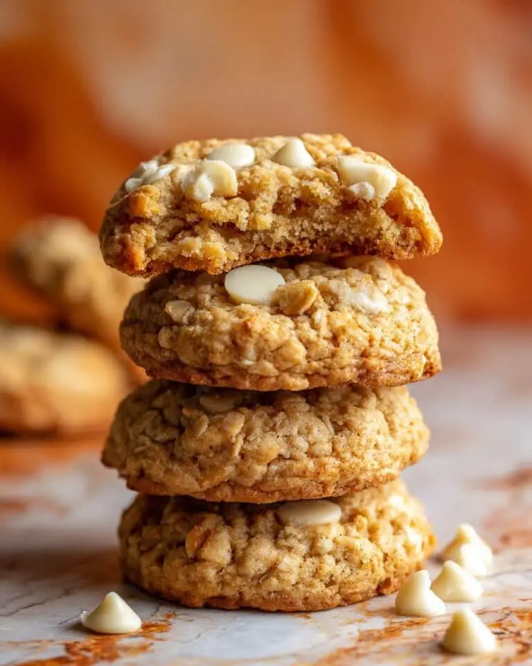 Pumpkin Oatmeal Cookies with White Chocolate Recipe