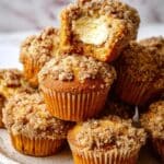 Pumpkin Cheesecake Muffins with Pecan Crumble Recipe