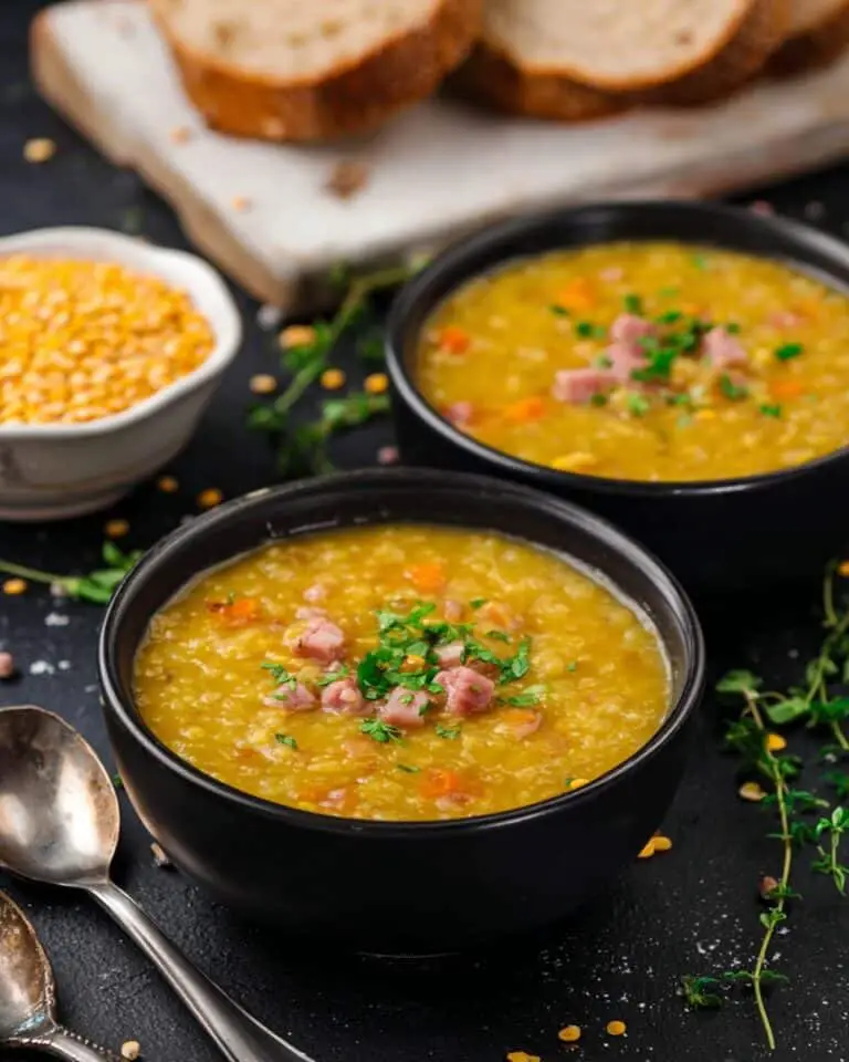 Split Pea Soup with Ham and Vegetables Recipe