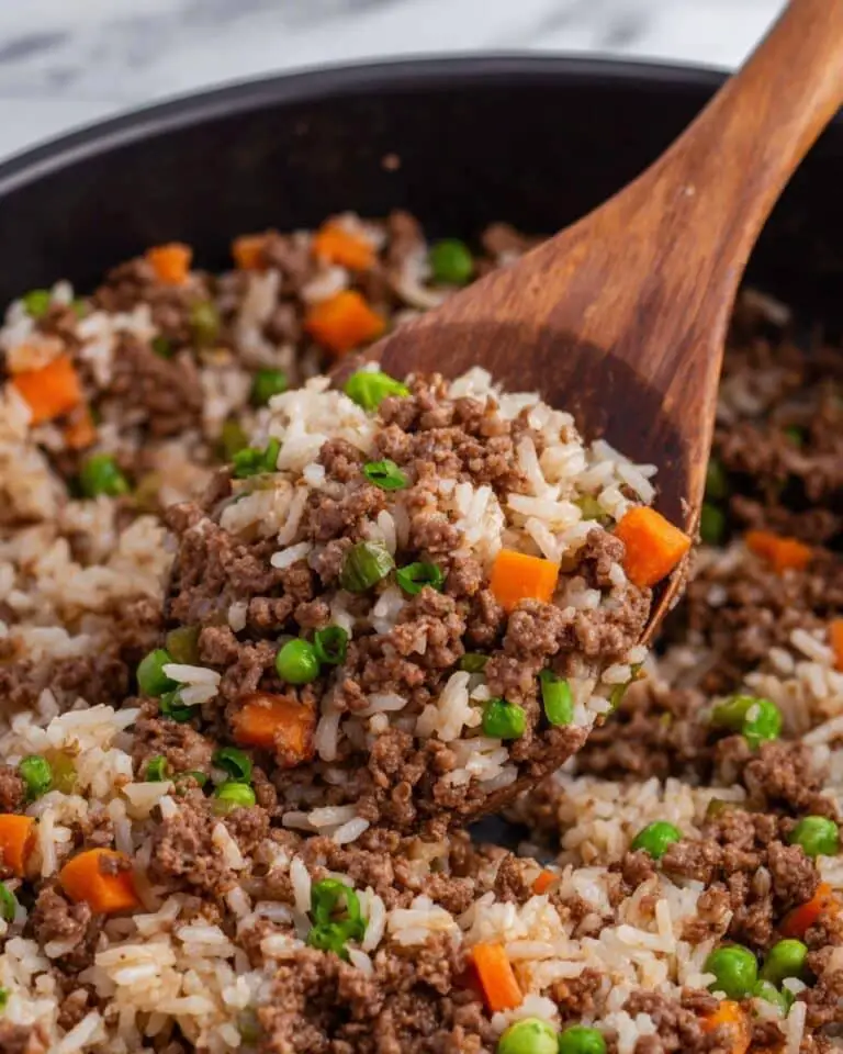 Skillet BBQ Beef and Rice Recipe