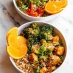 Orange Ginger Salmon Bowls Recipe