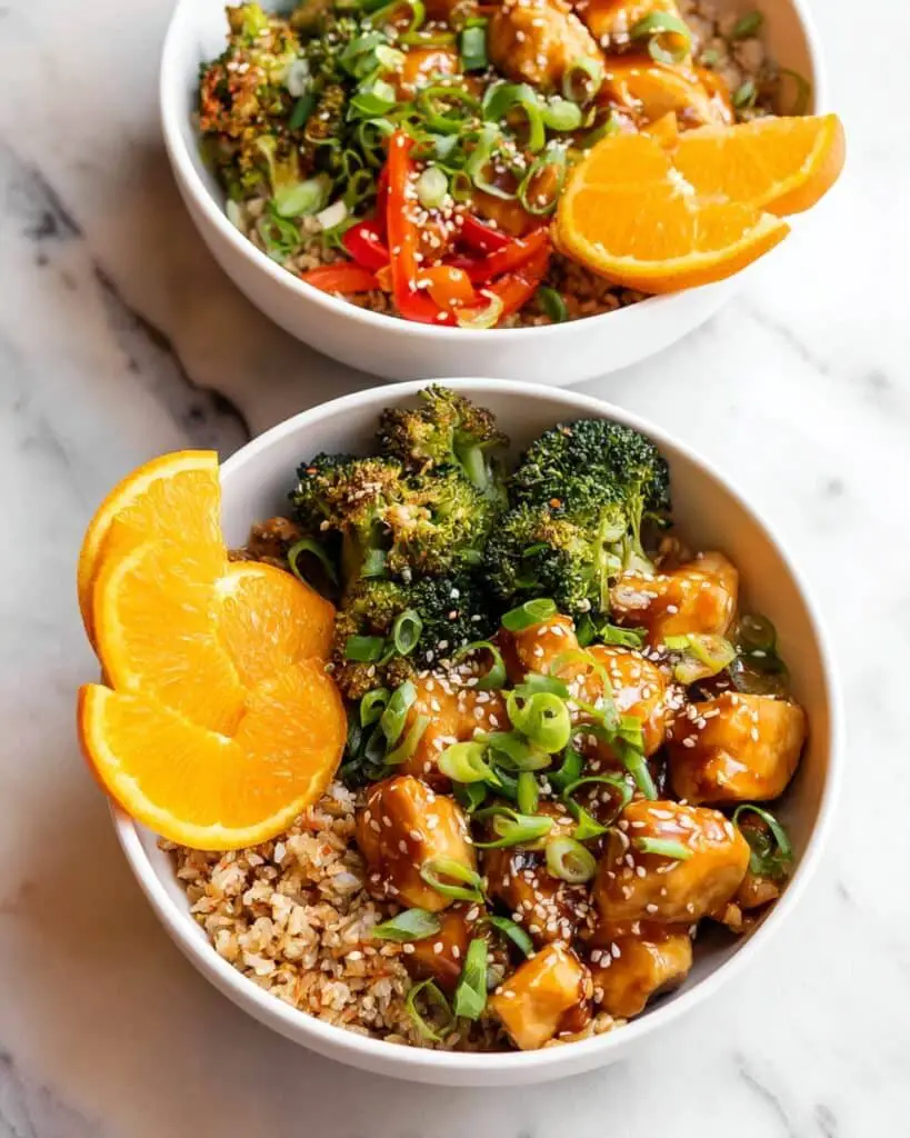 Orange Ginger Salmon Bowls Recipe