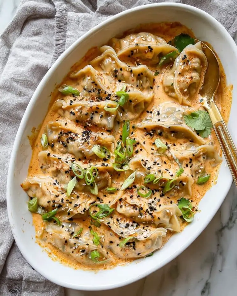 Trader Joe’s Chicken Potsticker Bake with Thai Curry Coconut Sauce Recipe