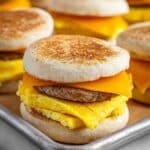 Baked Egg and Sausage Breakfast Sandwiches Recipe