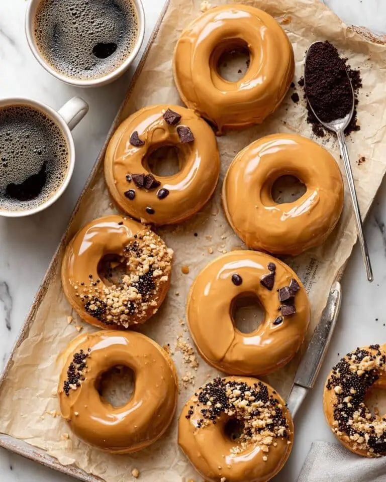 Baked Coffee Donuts with Coffee Glaze Recipe