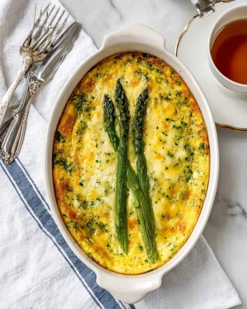 Easy Asparagus Egg Bake Breakfast Casserole Recipe