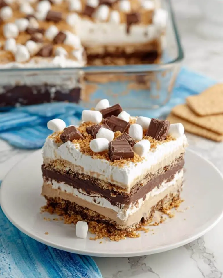 S’mores Ice Cream Sandwich Cake Recipe