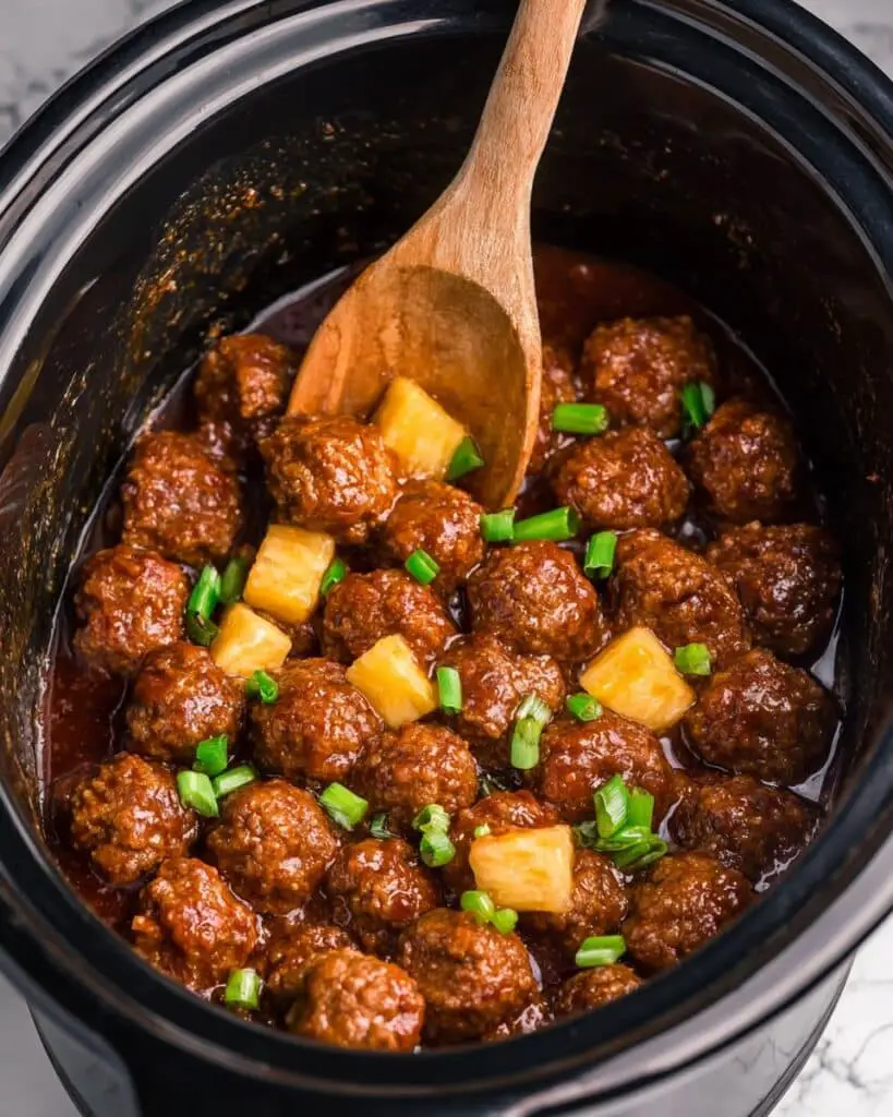 Pineapple BBQ Meatballs Recipe