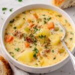 Sausage and Potato Soup with Cheddar Recipe