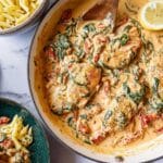 Tuscan Chicken with Sun-Dried Tomatoes, Spinach, and Parmesan Recipe
