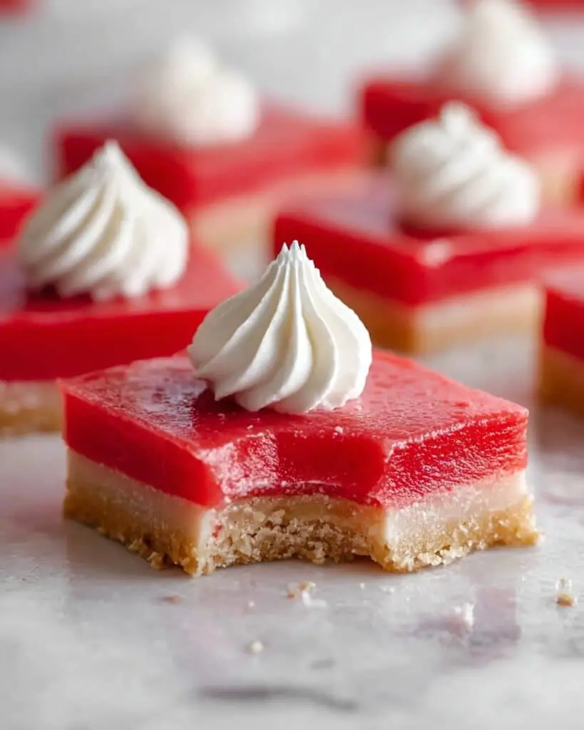 Rhubarb Bars with Lemon Curd and Optional Swiss Meringue Recipe