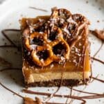 Caramel Pretzel Cookie Bars Recipe