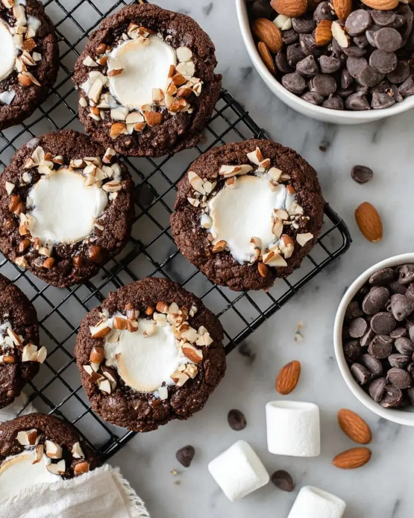 Chocolate Rocky Road Cookies Recipe