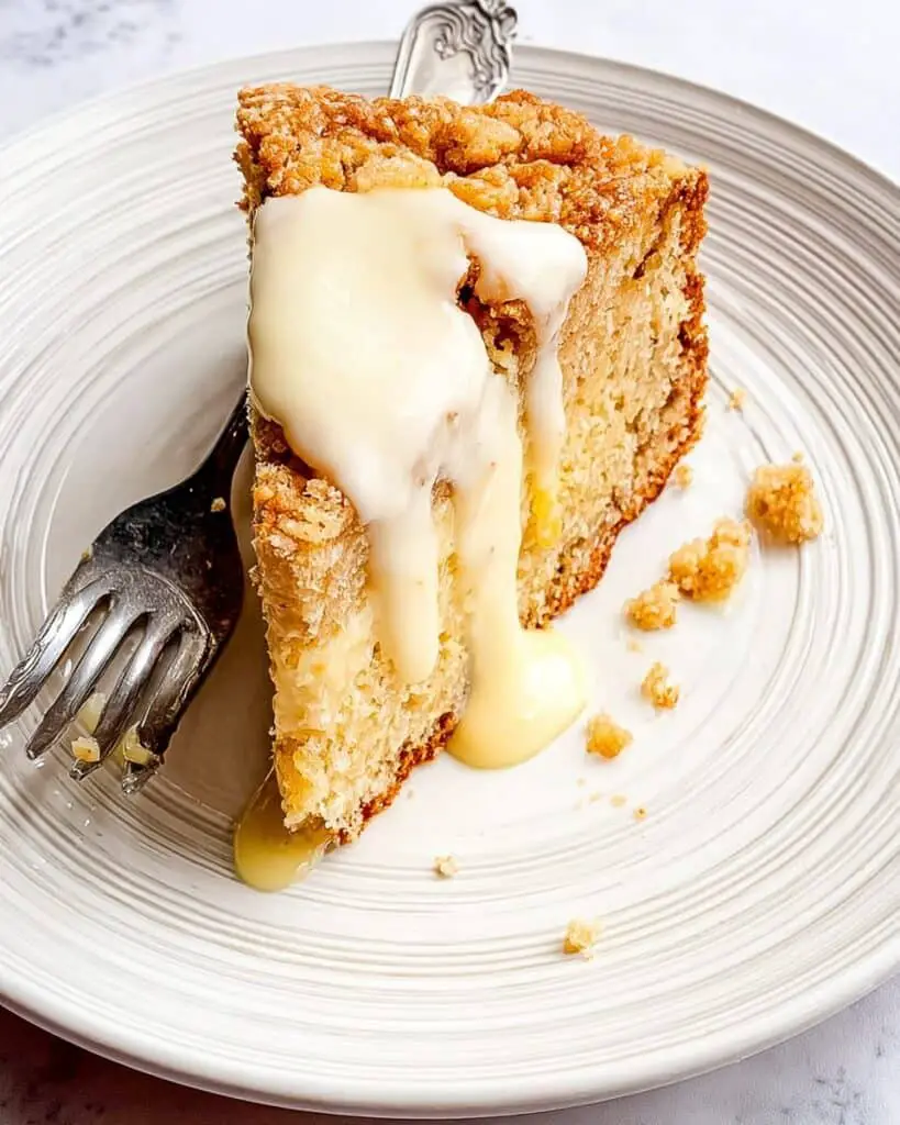 Irish Apple Cake with Custard Sauce Recipe