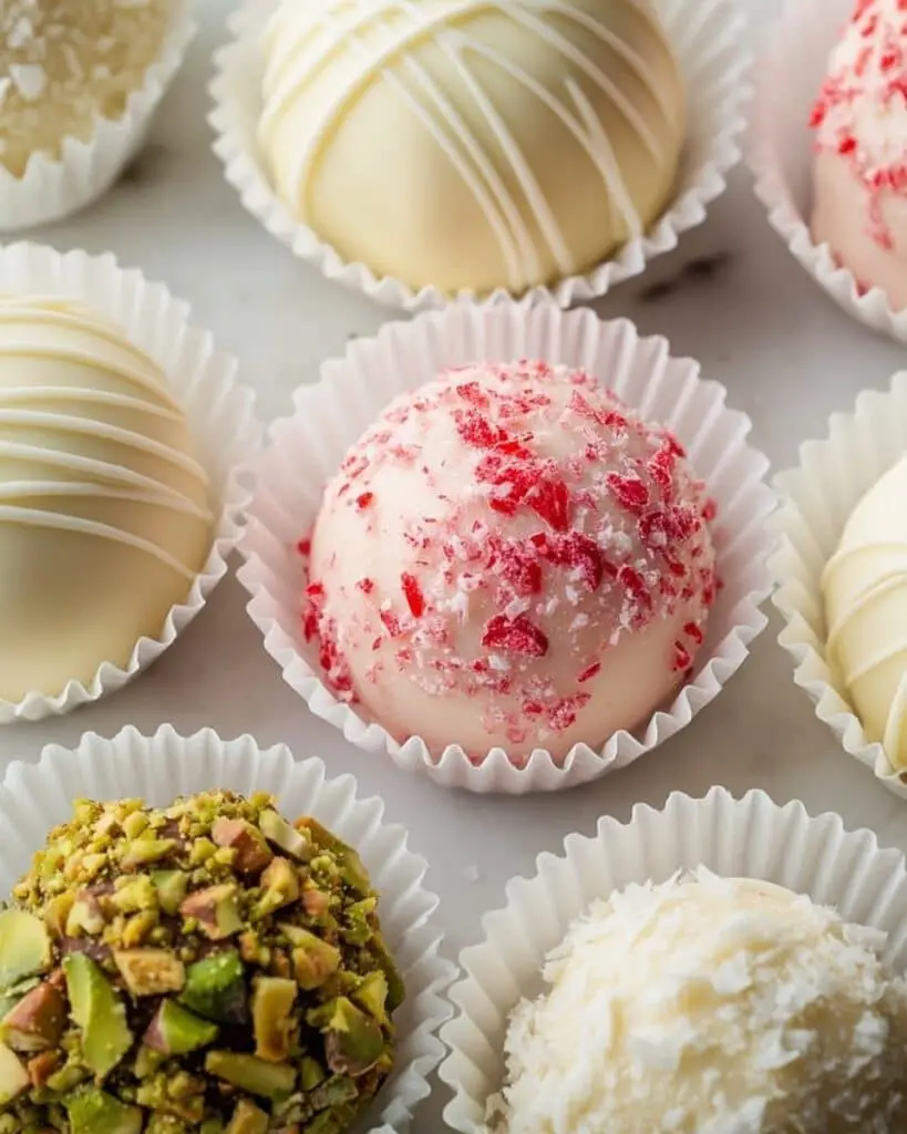 White Chocolate Peppermint Truffles Recipe
