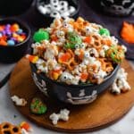 Halloween Popcorn Treats with Candy Melts, Pretzels, and Gummy Gummies Recipe