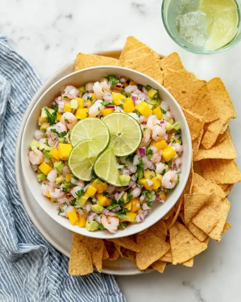 Mango Shrimp Ceviche with Avocado Recipe