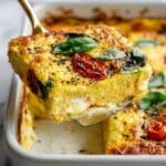 High Protein Egg Casserole with Cottage Cheese Recipe