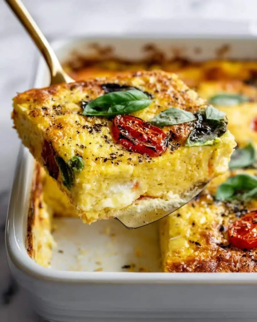 High Protein Egg Casserole with Cottage Cheese Recipe