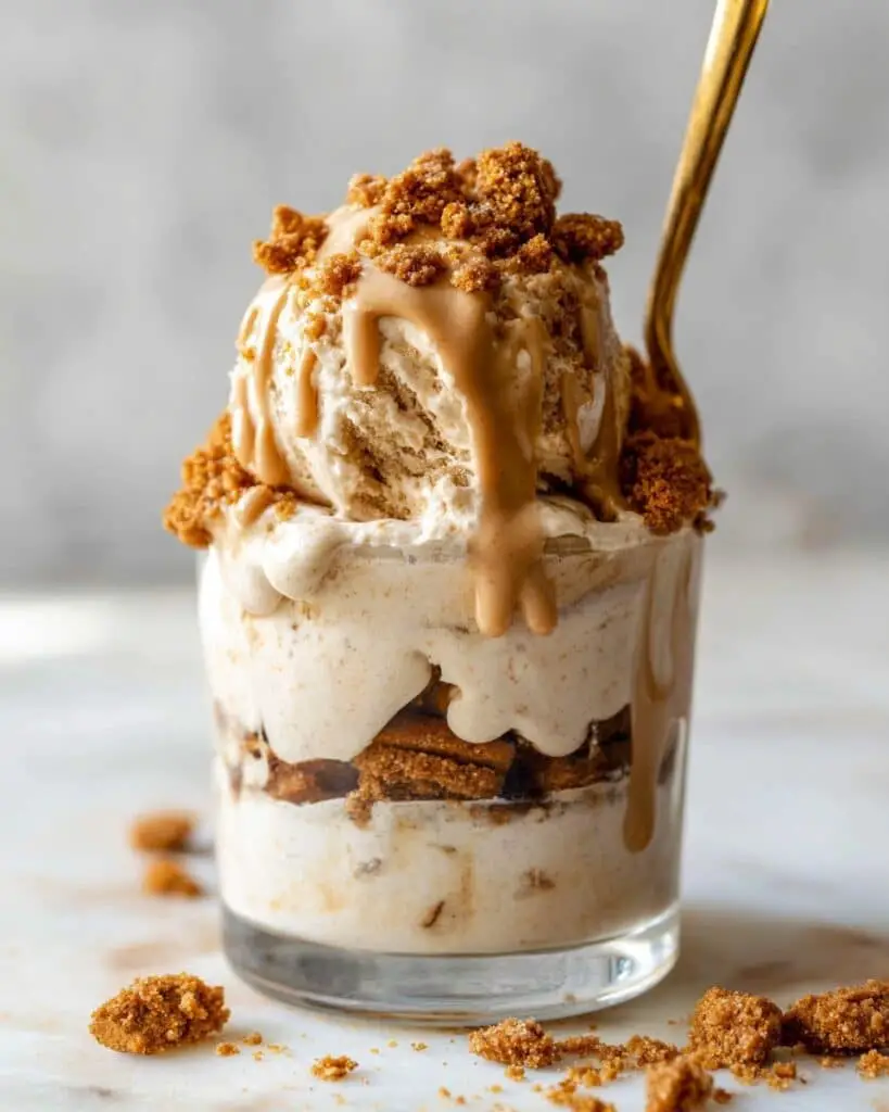 Biscoff Nut Butter Cottage Cheese Ice Cream Recipe