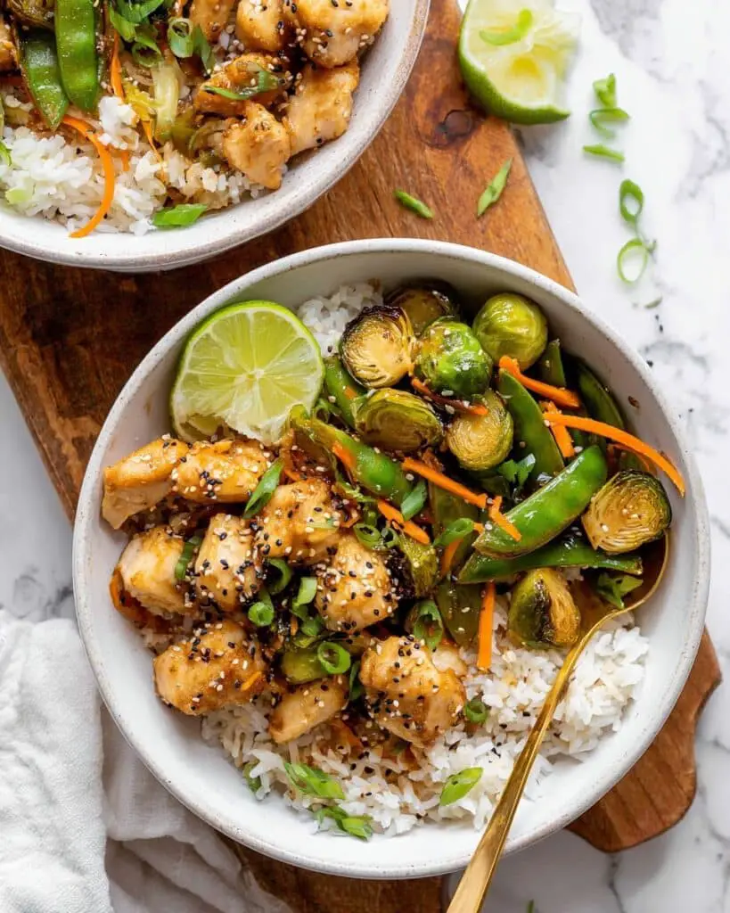 Honey Sesame Chicken Meal Prep Bowl Recipe