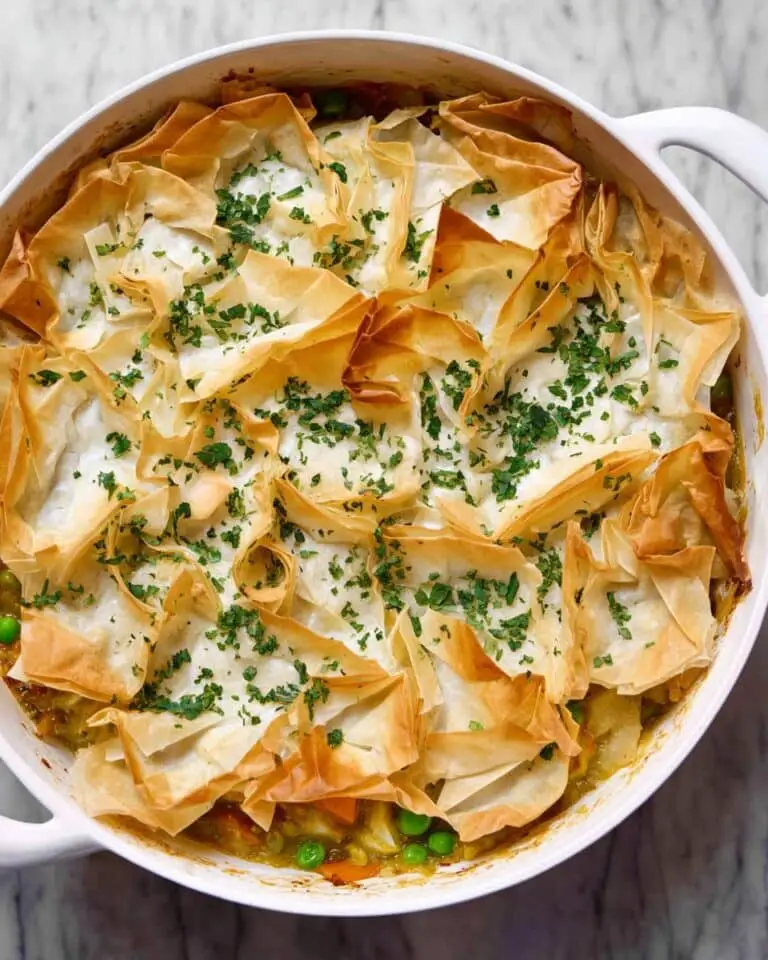 Phyllo Dough Ground Turkey Curry Casserole Recipe