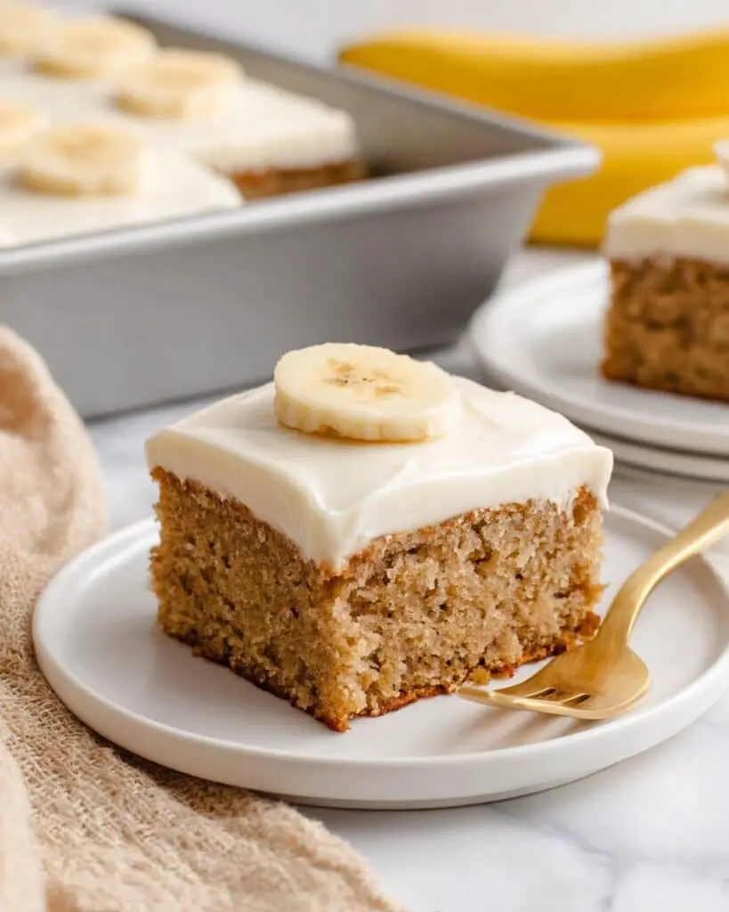 Banana Cake with Cream Cheese Frosting Recipe