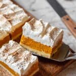 Sweet Potato Cinnamon Bars with Whipped Cream Recipe